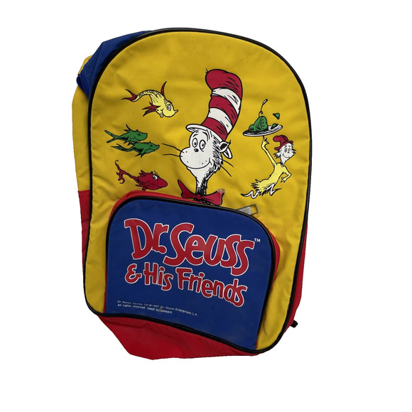 Dr. Seuss Other - Dr Seuss Vintage 1997 Kids Mini Backpack Zippered Book Bag